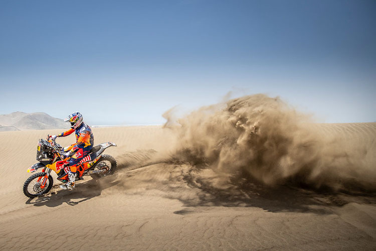 Sam Sunderland will mit der KTM zum zweiten Mal die Dakar gewinnen