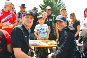 Florian Alt (li.) und Hannes Soomer in Schleiz)