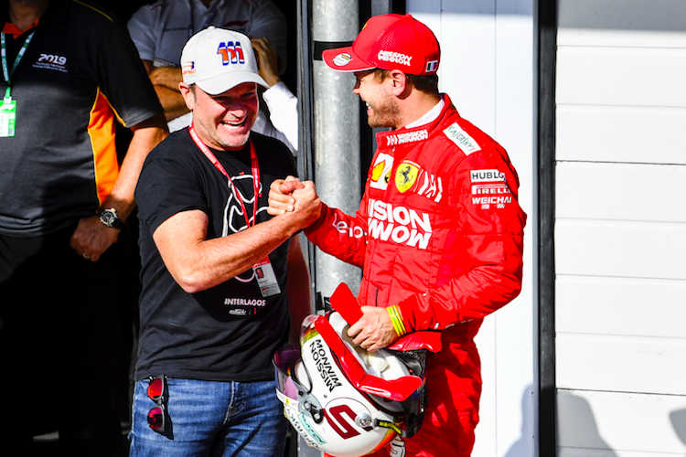 Ex-GP-Pilot Rubens Barrichello gratuliert Sebastian Vettel