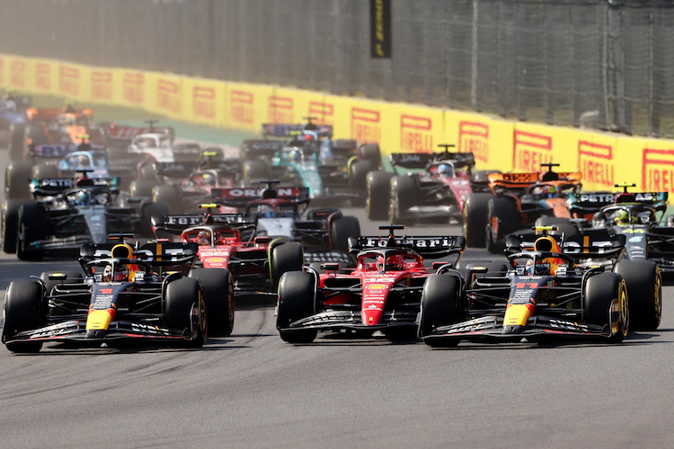 Red Bull Racing gegen Ferrari, hier in Mexiko 2023