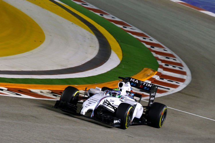 Williams-Pilot Felipe Massa: «Diese Strecke ist nicht ideal für unser Auto, trotzdem konnten wir mit den beiden Ferraris mithalten»
