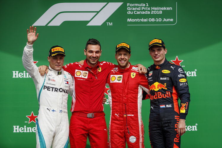 Bottas, Vettel, Verstappen
