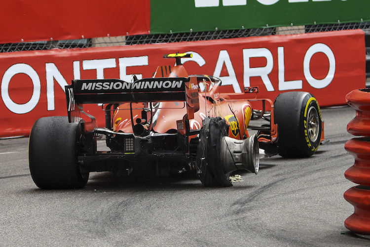 Folgenschwerer Reifenschaden: Für Charles Leclerc endete das Heimspiel in Monaco enttäuschend
