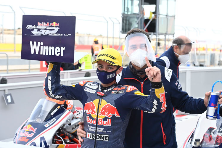 David Alonso ist ein neues Siegergesicht im Red Bull MotoGP Rookies Cup