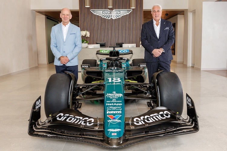 Adrian Newey und Lawrence Stroll