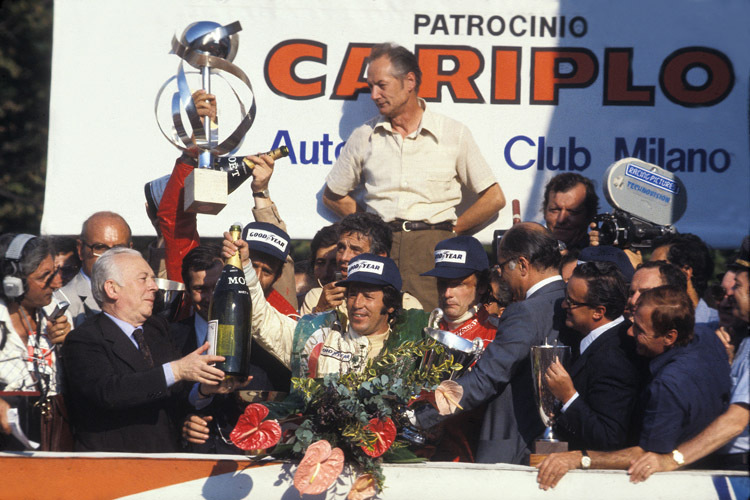 Jubel in Monza: Mario Andretti gewann den Italien-GP von 1977