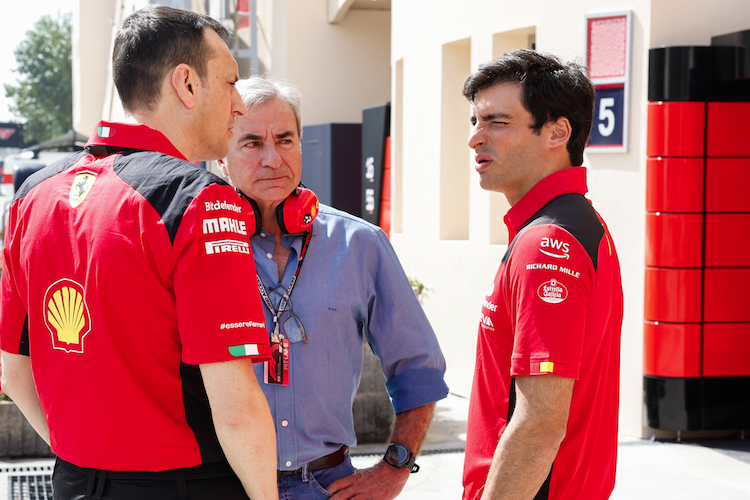 Ferrari-Renningenieur Riccardo Adami, Carlos Sainz senior und junior