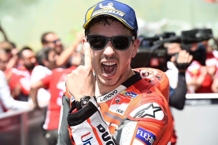 Jorge Lorenzo feierte auf der Ducati drei MotoGP-Siege
