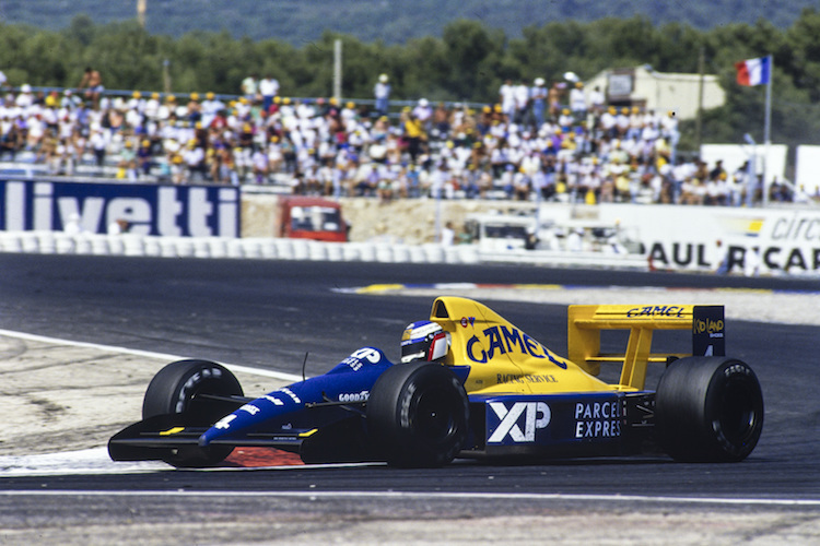 Jean Alesi 1989 mit seinem Tyrrell in Le Castellet