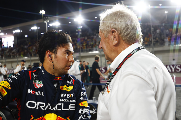 Sergio Pérez und Helmut Marko