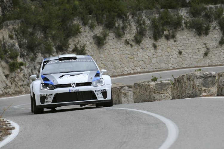 VW Polo R WRC bei Tests