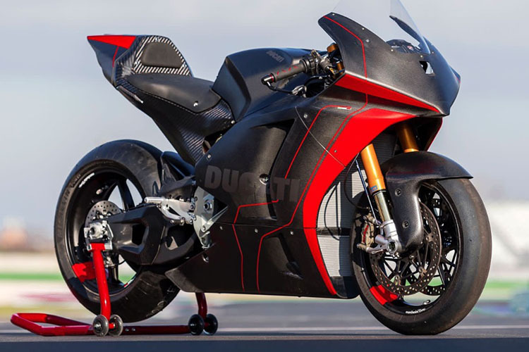 Das MotoE-Motorrad von Ducati wird seit November getestet
