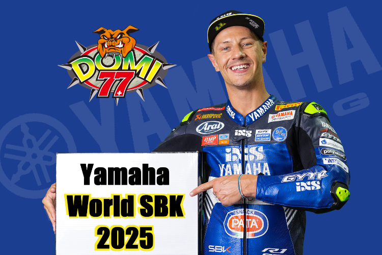 Freude bei Dominique Aegerter: Auch 2025 mit Yamaha