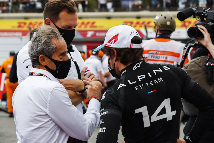 Alain Prost und Fernando Alonso