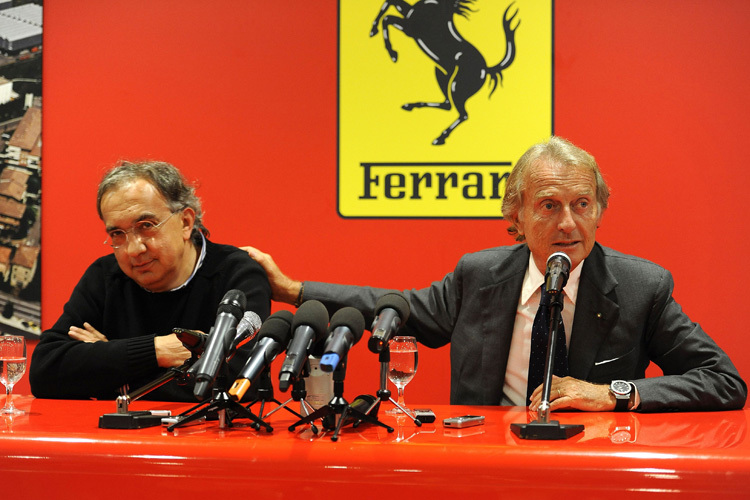 Der neue und der alte Ferrari-Präsident: Sergio Marchionne und Luca Montezemolo