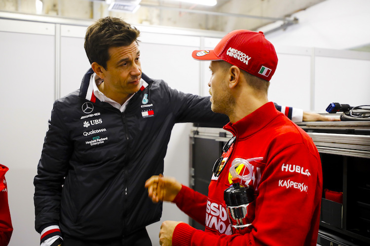 Toto Wolff und Sebastian Vettel 2019