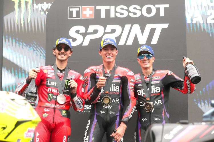 Sprint - Francesco Bagnaia, Aleix Espargaró & Maverick Viñales