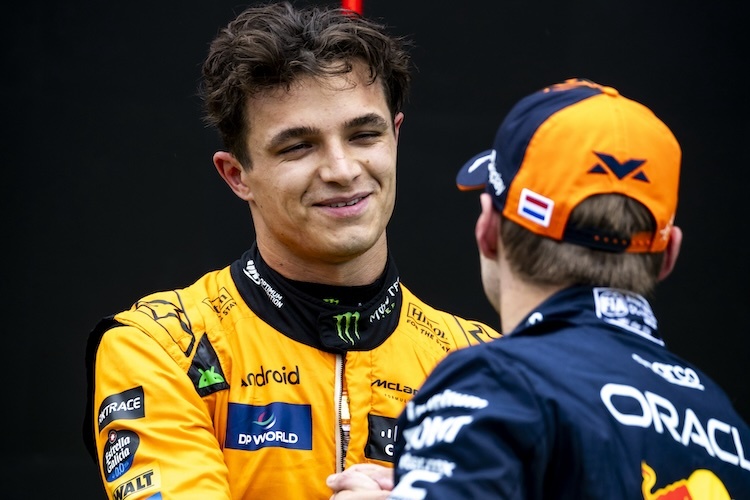 Lando Norris und Max Verstappen