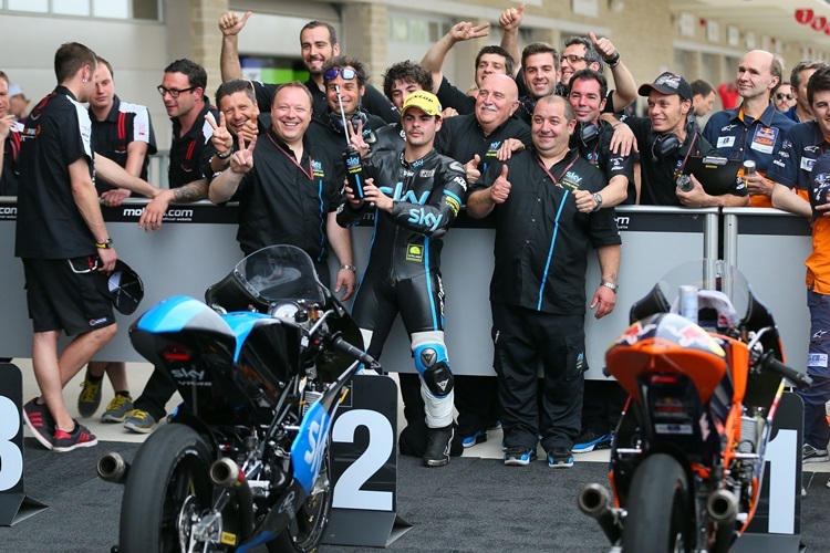 Romano Fenati sicherte sich PLatz 3 im Moto3-Rennen