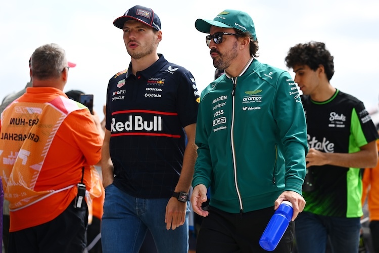 Max Verstappen und Fernando Alonso