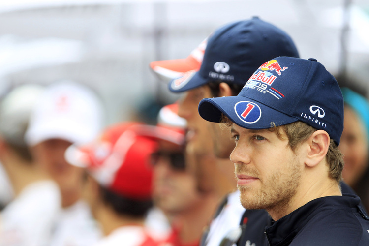 Vettel erzielte 2012 erst drei Podestplätze