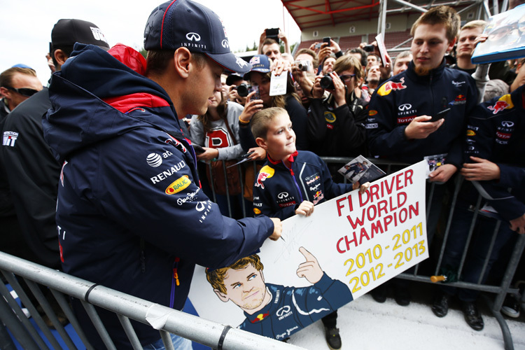 Sebastian Vettel: Die Fans glauben fest an ihn