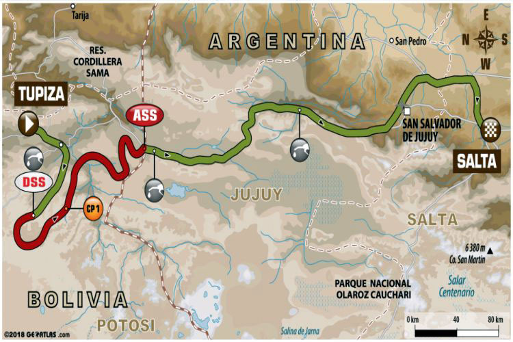 Die neunte Etappe der Rallye Dakar von Tupiza nach Salta wurde abgesagt