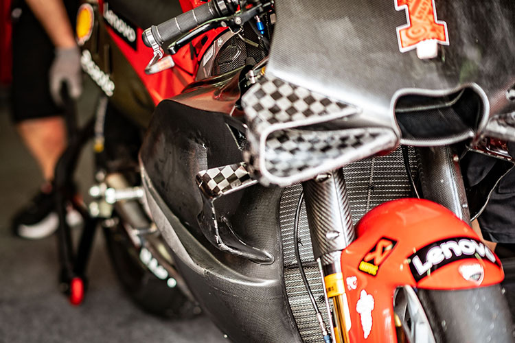 Aero Body bei Bagnaia: Ducati macht wie alle Werke Experminente mit neuen Verkleidungen 