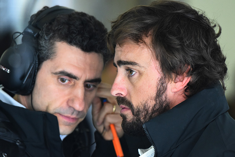 Andrea Stella und Fernando Alonso