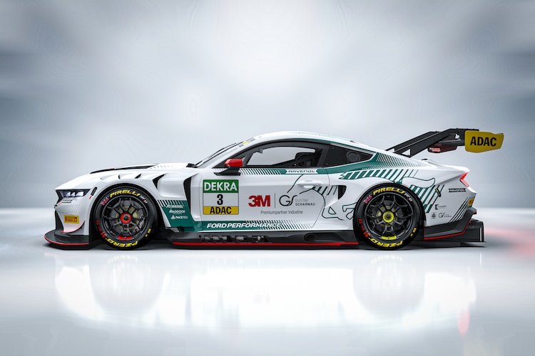 Das erste Design eines Haupt Racing Team Ford Mustang GT3 für das ADAC GT Masters 2025