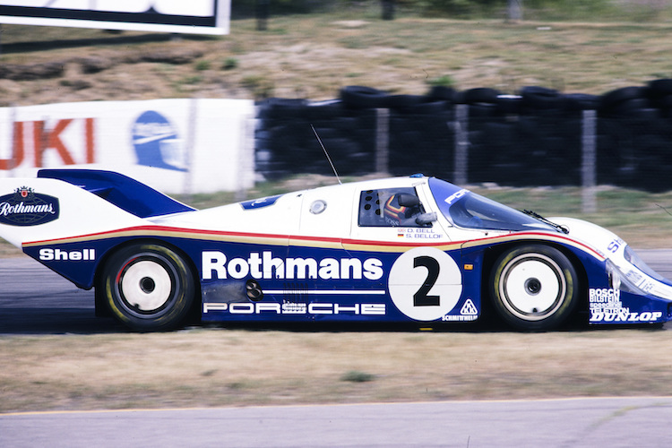 Bellof 1984 im Werks-Porsche 956