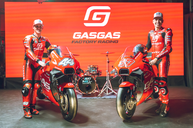 Das GASGAS-Team 2023 mit Pol Espargaró und Augusto Fernández 