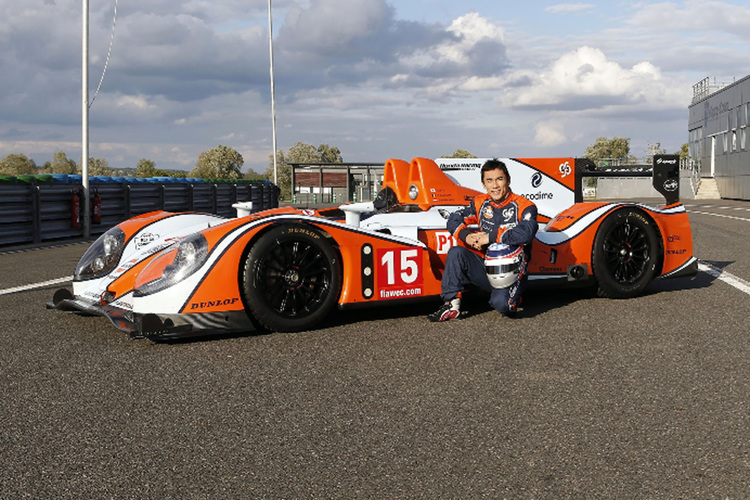 Takuma Sato und der OAK-Pescarolo mit Honda-Power