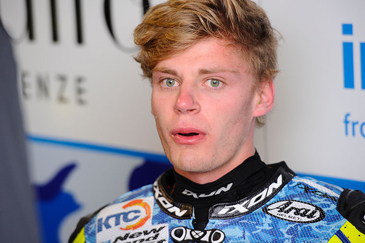 Brad Binder 2014 als Mahindra-Moto3-Privatfahrer im Caponera-Team