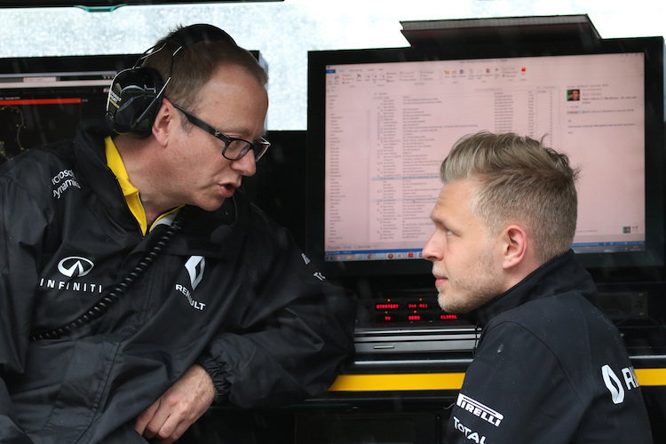 Mark Slade und Kevin Magnussen kennen sich bereits aus gemeinsamen Renault-Tagen
