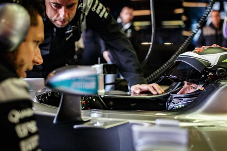Die Fahrt im Mercedes W05 von 2014 war für Jorge Lorenzo ein ganz besonderes Erlebnis