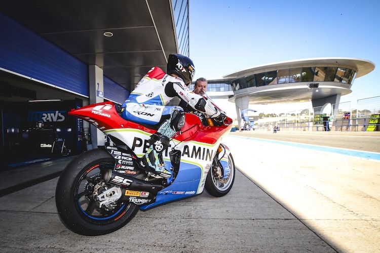 Jerez-Test im Februar 2024: Jaume Masia startet guter Dinge in seine erste Moto2-Saison