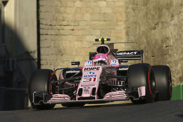 Esteban Ocon 2017 im Renner von Force India