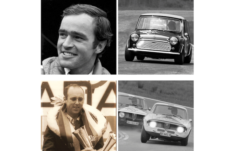 1Titelrivalen 1968: Christian Schmarje/Mini Cooper S (oben) und Herbert Schultze/Alfa Romeo GTA  