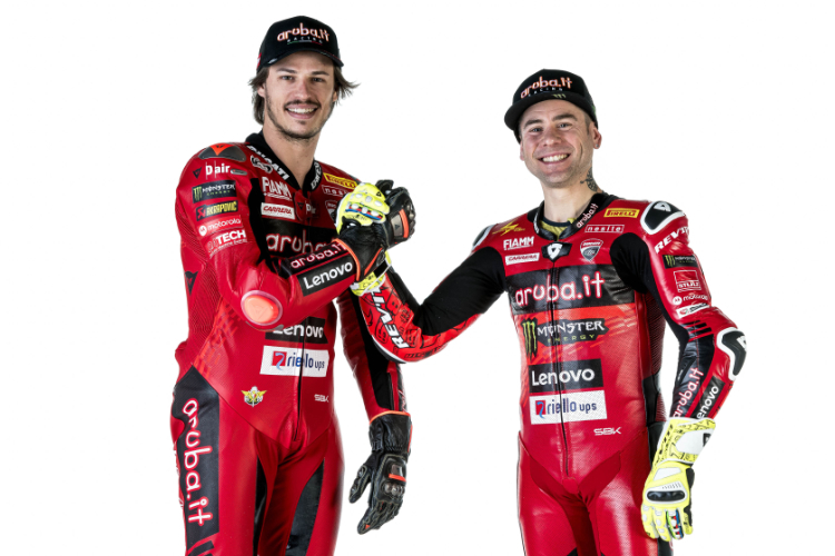 Starkes Ducati-Duo: Nicolo Bulega (li.) und Alvaro Bautista