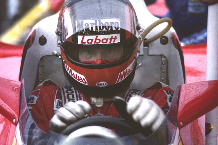 Der Bell-Helm von Gilles Villeneuve aus Kanada 1978