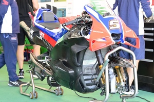 Honda testete am Dienstag das 2026er-Bike)