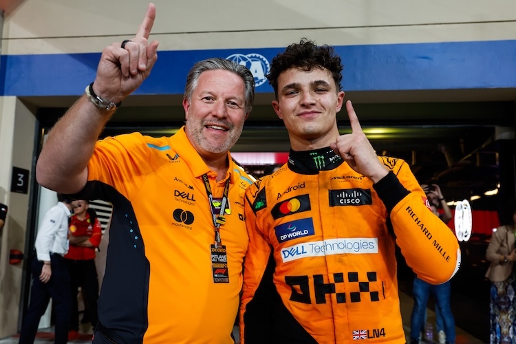 Zak Brown und Lando Norris