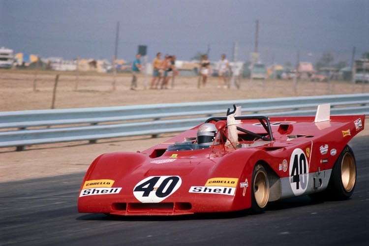 Mario Andretti 1971 im Ferrari-Sportwagen