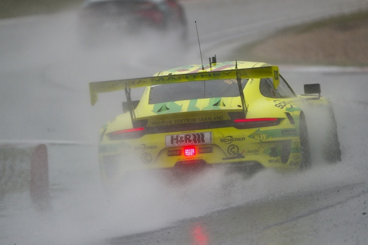 Einer der Favoriten beim 24h Rennen auf dem Nürburgring: Der Porsche 911 GT3 R von Manthey-Racing