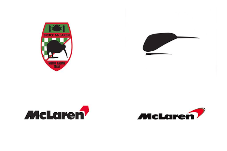 Die verschiedenen Logo von McLaren