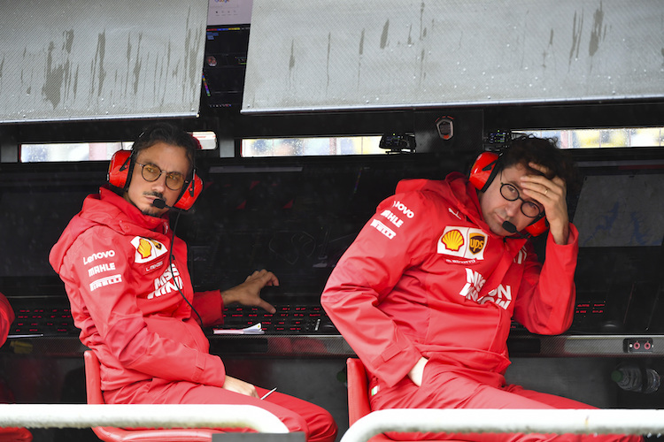 Ferrari-Sportdirektor Laurent Mekies und Teamchef Mattia Binotto