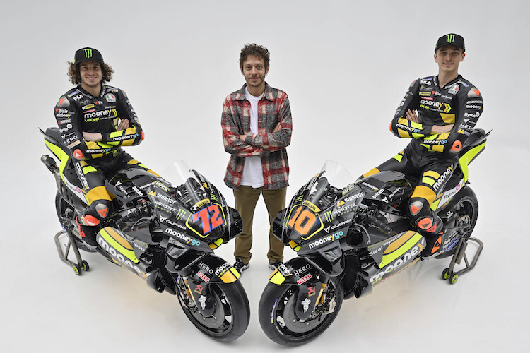 Valentino Rossi präsentiert sein Mooney VR46 Team für die Saison 2023