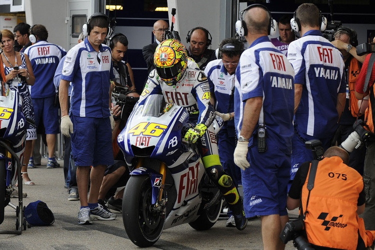 Rossi und Crew: Keine Tests mit der neuen M1