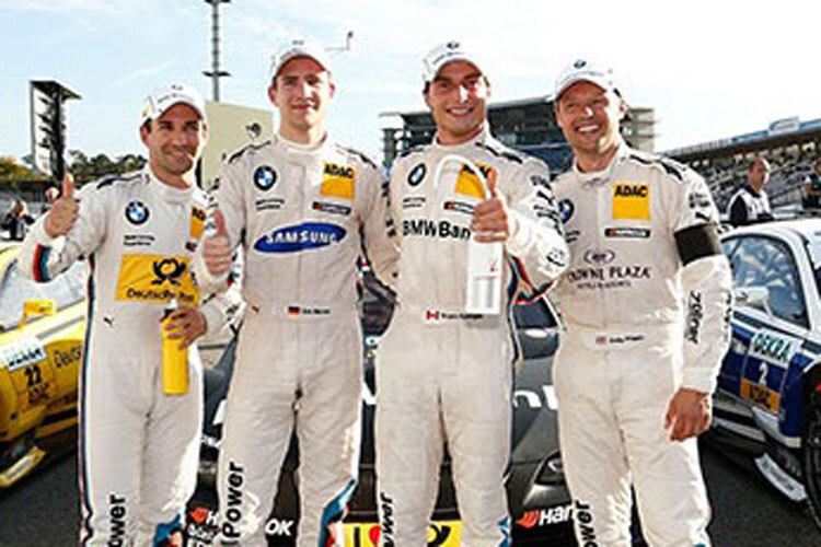 Das BMW-Quartett nach dem Qualifying in Hockenheim